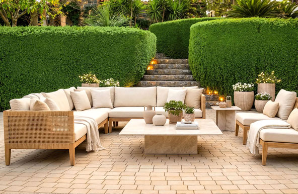 Wohnzimmer im Freien