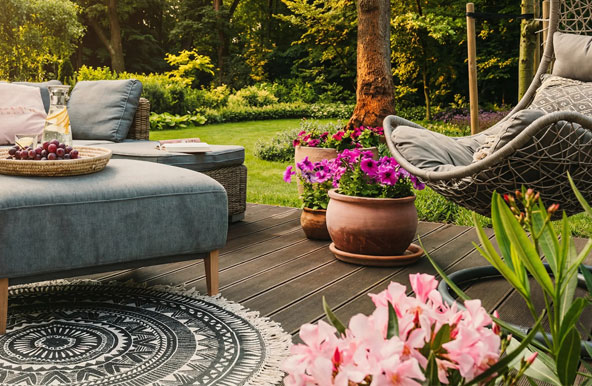 Wohnzimmer im Freien