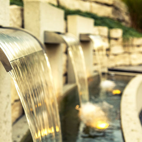 Button Architektonische Wasserbecken