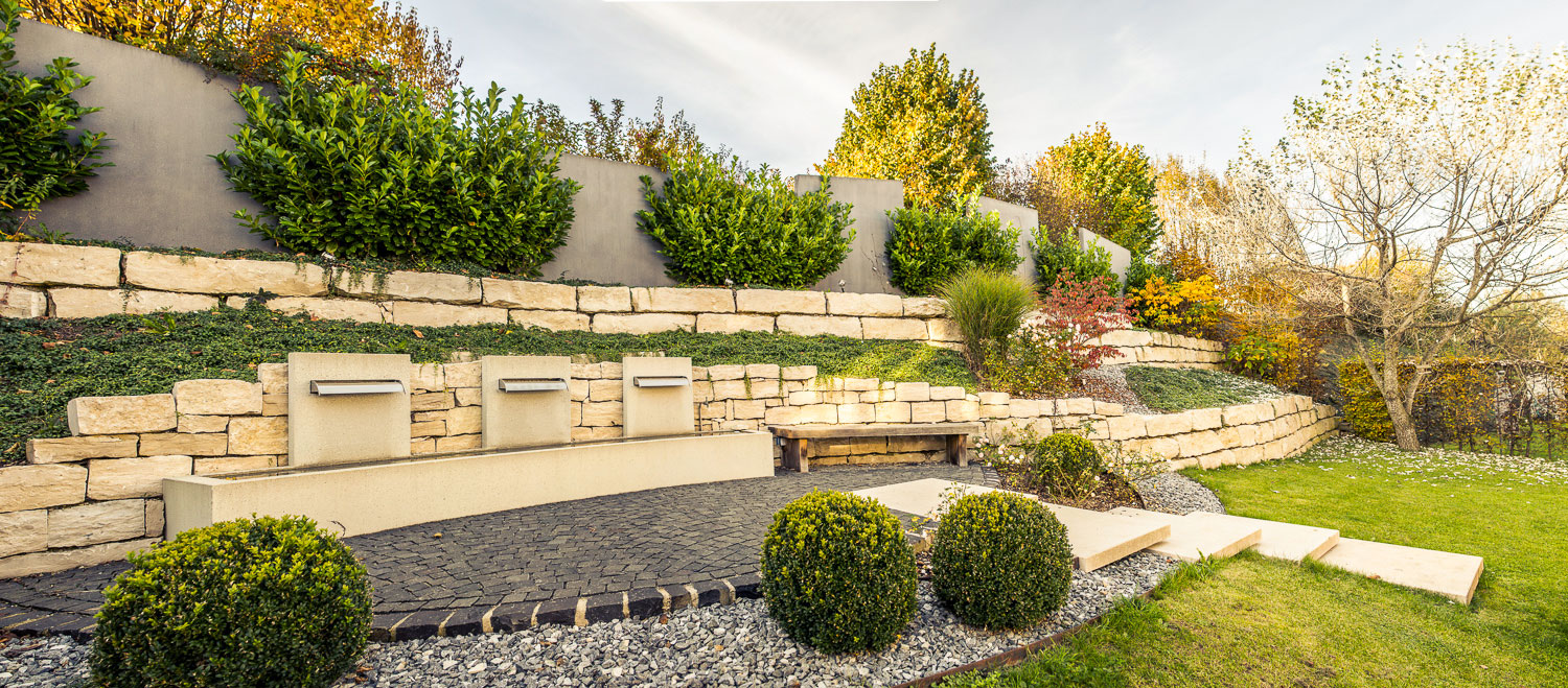 Architektonische Wasserbecken