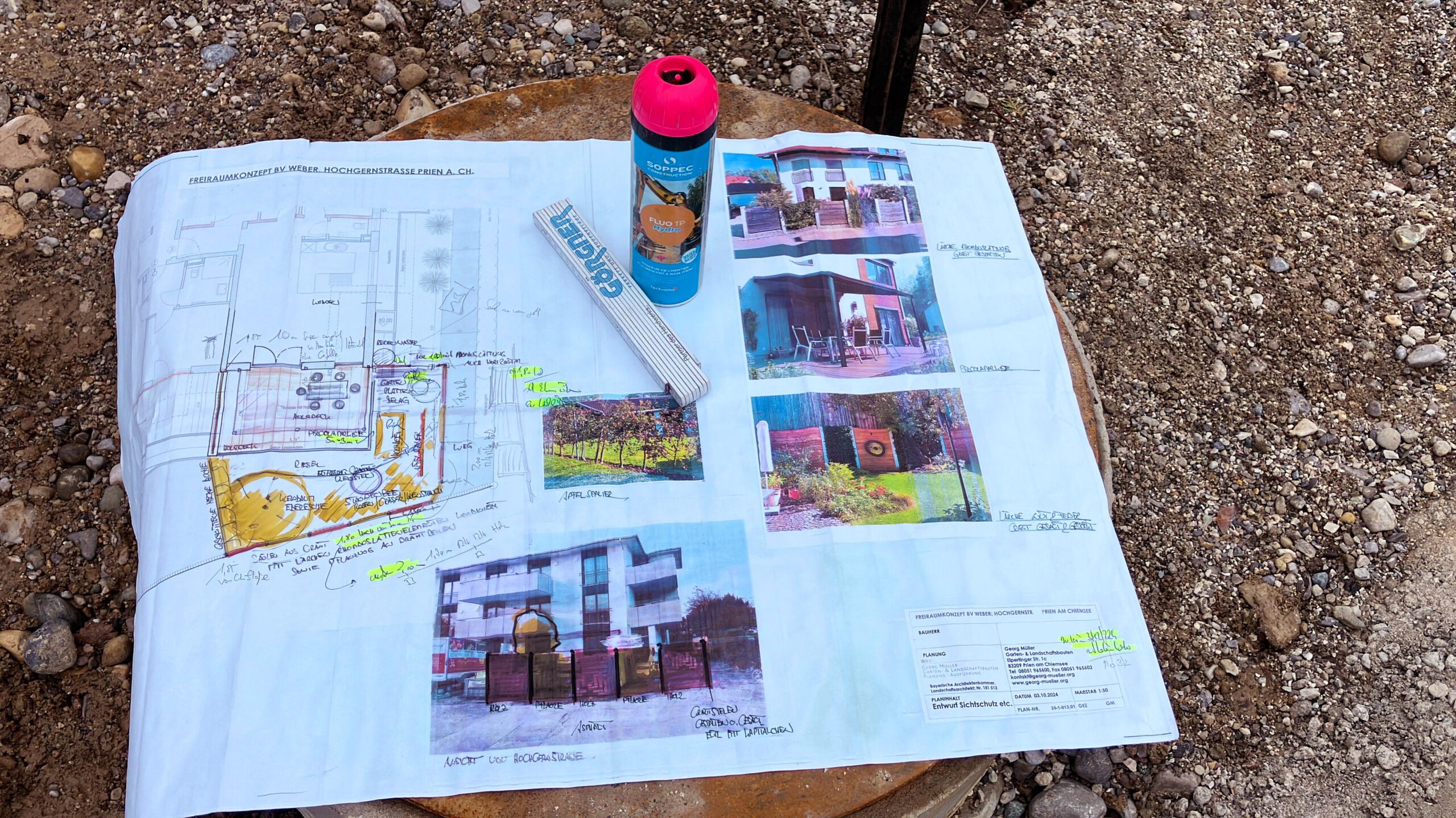 Planung an der Baustelle