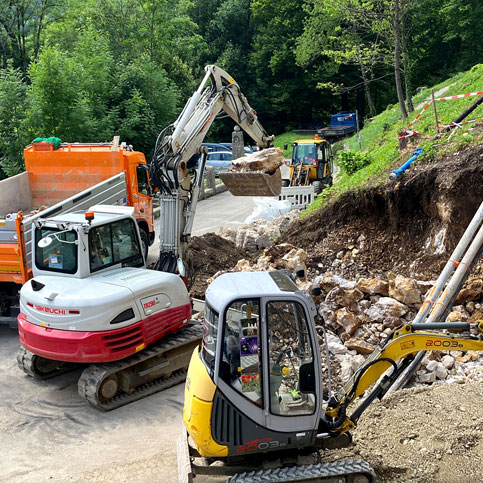 Tiefbau, Erdarbeiten, Entwässerung