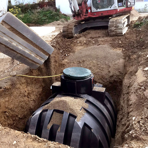 Zisterne aus Kunststoff